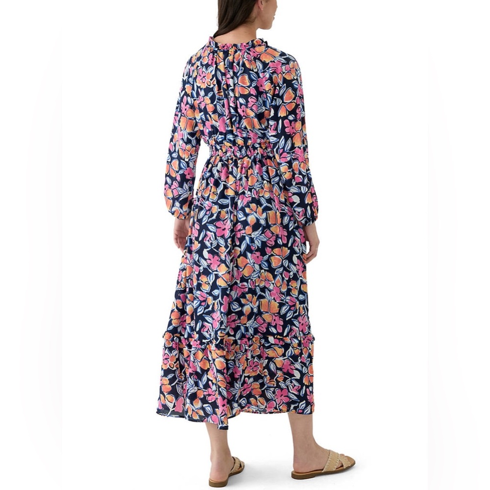 Wonderly Floral Tie-Neck Maxi Dress | Size PXL | NWT - Picture 3 of 8